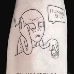 Смешные и весёлые рисунки тату с приколом 10.04.22 №0478 - fun tattoo tatufoto.com