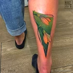 Фото тату цветок подснежника 19.04.22 №0007 - snowdrop flower tattoo tatufoto.com