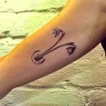 Фото тату цветок подснежника 19.04.22 №0014 - snowdrop flower tattoo tatufoto.com