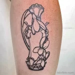 Фото тату цветок подснежника 19.04.22 №0019 - snowdrop flower tattoo tatufoto.com