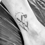 Фото тату цветок подснежника 19.04.22 №0028 - snowdrop flower tattoo tatufoto.com
