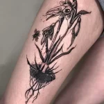 Фото тату цветок подснежника 19.04.22 №0062 - snowdrop flower tattoo tatufoto.com