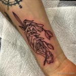 Фото тату цветок подснежника 19.04.22 №0121 - snowdrop flower tattoo tatufoto.com
