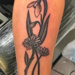 Фото тату цветок подснежника 19.04.22 №0124 - snowdrop flower tattoo tatufoto.com