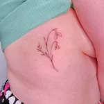 Фото тату цветок подснежника 19.04.22 №0161 - snowdrop flower tattoo tatufoto.com
