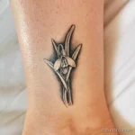 Фото тату цветок подснежника 19.04.22 №0195 - snowdrop flower tattoo tatufoto.com