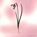 Фото тату цветок подснежника 19.04.22 №0212 - snowdrop flower tattoo tatufoto.com