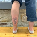 Фото тату цветок подснежника 19.04.22 №0213 - snowdrop flower tattoo tatufoto.com