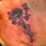 Фото тату цветок подснежника 19.04.22 №0219 - snowdrop flower tattoo tatufoto.com