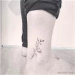 Фото тату цветок подснежника 19.04.22 №0223 - snowdrop flower tattoo tatufoto.com