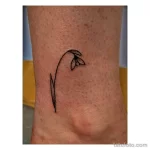 Фото тату цветок подснежника 19.04.22 №0231 - snowdrop flower tattoo tatufoto.com