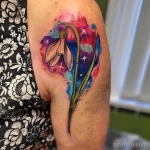 Фото тату цветок подснежника 19.04.22 №0235 - snowdrop flower tattoo tatufoto.com