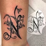 Фото тату цветок подснежника 19.04.22 №0236 - snowdrop flower tattoo tatufoto.com