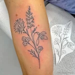 Фото тату цветок подснежника 19.04.22 №0237 - snowdrop flower tattoo tatufoto.com