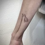 Фото тату цветок подснежника 19.04.22 №0288 - snowdrop flower tattoo tatufoto.com
