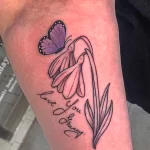 Фото тату цветок подснежника 19.04.22 №0324 - snowdrop flower tattoo tatufoto.com