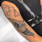 Фото тату цветок подснежника 19.04.22 №0328 - snowdrop flower tattoo tatufoto.com