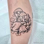 Фото тату цветок подснежника 19.04.22 №0359 - snowdrop flower tattoo tatufoto.com