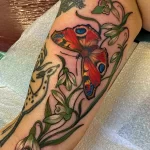 Фото тату цветок подснежника 19.04.22 №0380 - snowdrop flower tattoo tatufoto.com