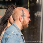 Тату кинжал на лице и голове парня -Уличная тату-street tattoo-tatufoto.com 3