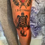 Фото тату черепаха 18.05.22 №0487 - turtle tattoo tatufoto.com