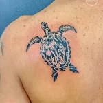 Фото тату черепаха 18.05.22 №0683 - turtle tattoo tatufoto.com