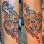 интересный рисунок татуировки 09.05.22 №0069 - interesting tattoo design tatufoto.com