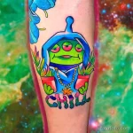 интересный рисунок татуировки 09.05.22 №0079 - interesting tattoo design tatufoto.com