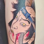 интересный рисунок татуировки 09.05.22 №0093 - interesting tattoo design tatufoto.com