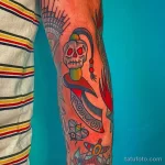 интересный рисунок татуировки 09.05.22 №0125 - interesting tattoo design tatufoto.com