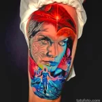 интересный рисунок татуировки 09.05.22 №0213 - interesting tattoo design tatufoto.com