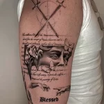 интересный рисунок татуировки 09.05.22 №0327 - interesting tattoo design tatufoto.com