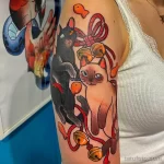 интересный рисунок татуировки 09.05.22 №0403 - interesting tattoo design tatufoto.com