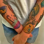 интересный рисунок татуировки 09.05.22 №0426 - interesting tattoo design tatufoto.com