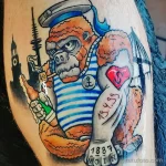 интересный рисунок татуировки 09.05.22 №0600 - interesting tattoo design tatufoto.com