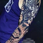 Фото пример татуировки рукавом 16.06.22 №0013 - tatufoto.com