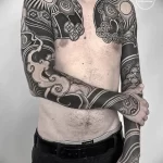 Фото пример татуировки рукавом 16.06.22 №0033 - tatufoto.com