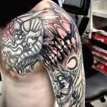 Фото пример татуировки рукавом 16.06.22 №0037 - tatufoto.com