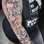 Фото пример татуировки рукавом 16.06.22 №0056 - tatufoto.com
