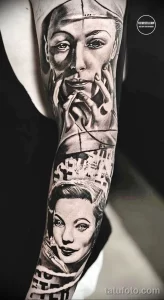 Фото пример татуировки рукавом 16.06.22 №0095 - tatufoto.com