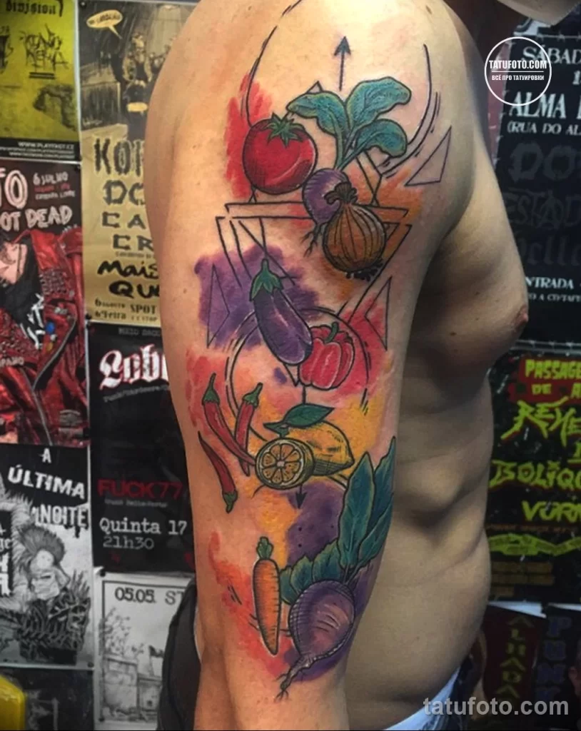 Тату с рисунком для поваров и кулинаров 25.10.22 №0025 - tatufoto.com