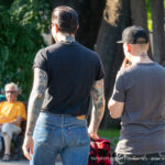 Тату паутина и портрет девушки Санта Муерто на руках парня 11 tatufoto.com - уличная тату