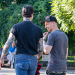 Тату паутина и портрет девушки Санта Муерто на руках парня 32 tatufoto.com - уличная тату