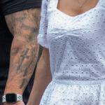 Тату рукав со львом и крестом на левой руке мужчины 2 tatufoto.com - уличная тату