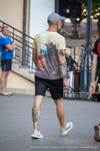 Татуировка с Ганашей внизу ноги мужчины 13 tatufoto.com - уличная тату