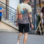 Татуировка с Ганашей внизу ноги мужчины 14 tatufoto.com - уличная тату