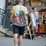 Татуировка с Ганашей внизу ноги мужчины 17 tatufoto.com - уличная тату