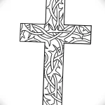 Эскиз татуировки крест 16.11.22 №0148 - tatufoto.com
