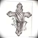 Эскиз татуировки крест 16.11.22 №0153 - tatufoto.com