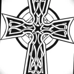 Эскиз татуировки крест 16.11.22 №0172 - tatufoto.com
